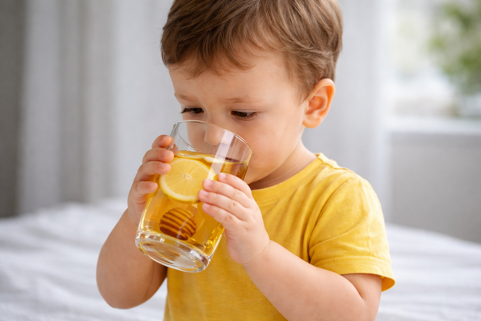 can kids drink honey water