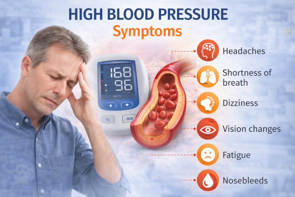 high blood pressure symptoms