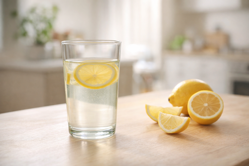 lemon water for children prepared safely in diluted form